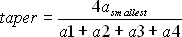 patran_taper_equation